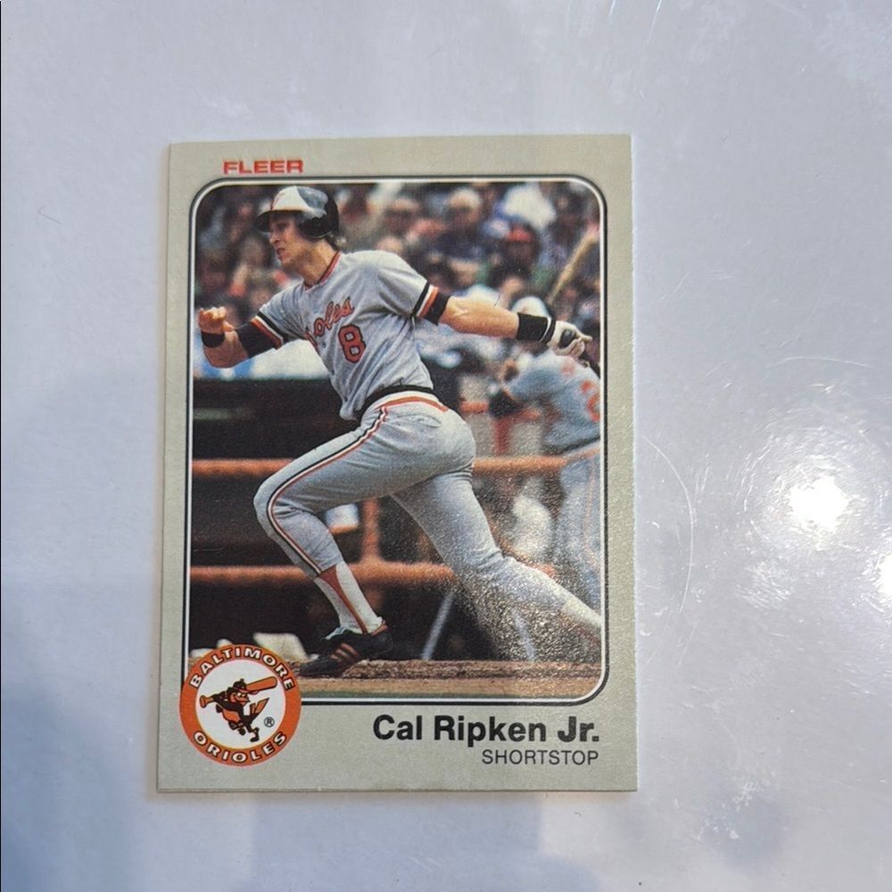 Cal Ripken Jr. Fleer Baseball Card fleer 1983 mint condition